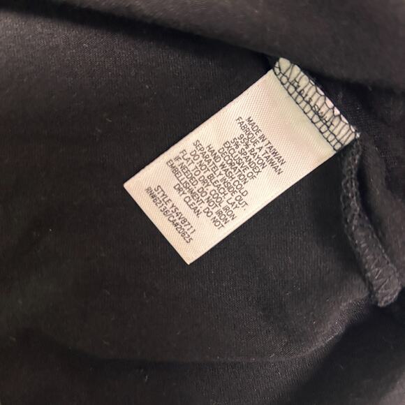 Vintage Y2K Guess Jeans Beaded Empire Waist Slip Dress Womens M Black Evening - Picture 8 of 12